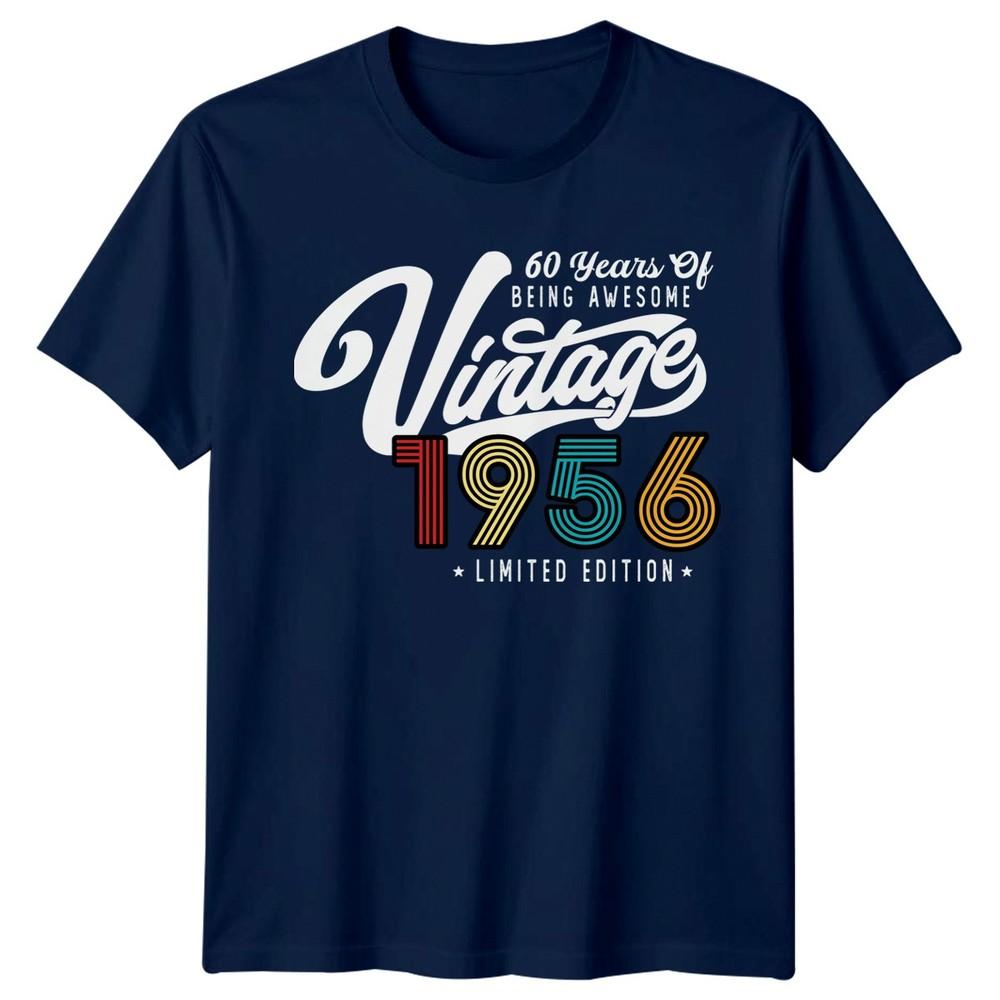 Vintage 1956 Sixty Years Of Being Awesome Birthday Unisexs TShirt