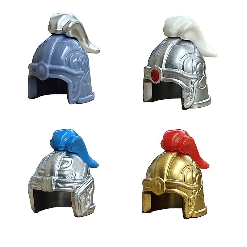 MOC Medieval Soldier Shoulder Armor Building Blocks Knight Figure Wearing Part Accessories Helmet Wings Weapon DIY Toy Gift K001