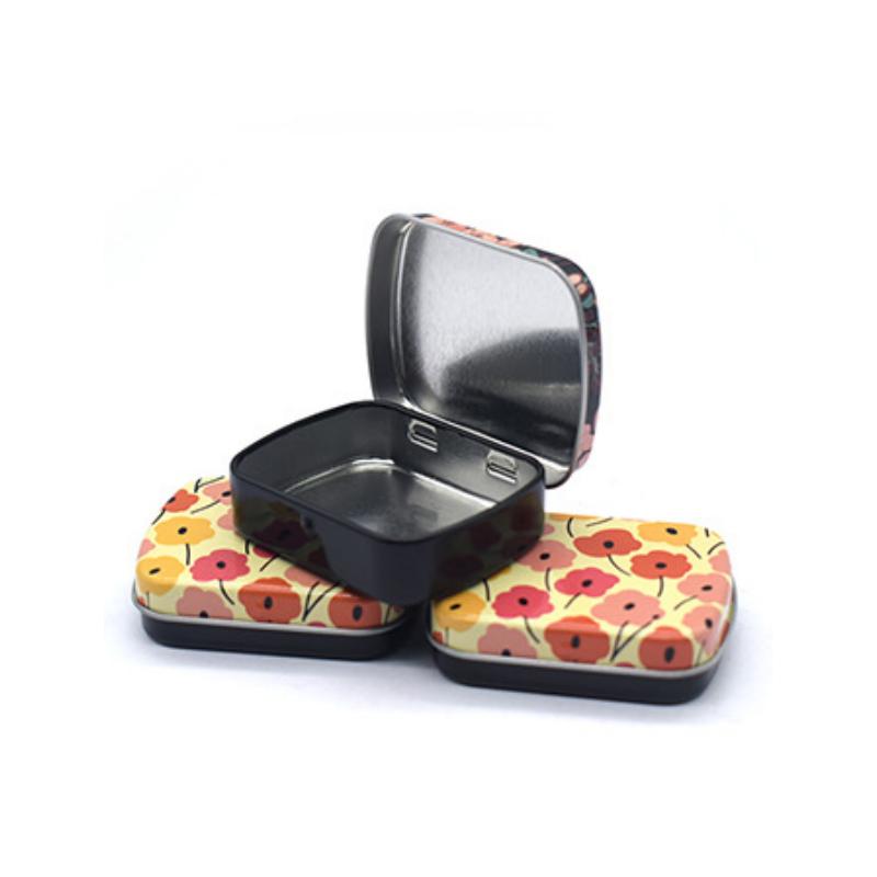 Mini Small Metal Box With Lid Hinged Flip Storage Tin Box Small Kit Case Jewelry Coin Portable Medicine box Candy Organizer