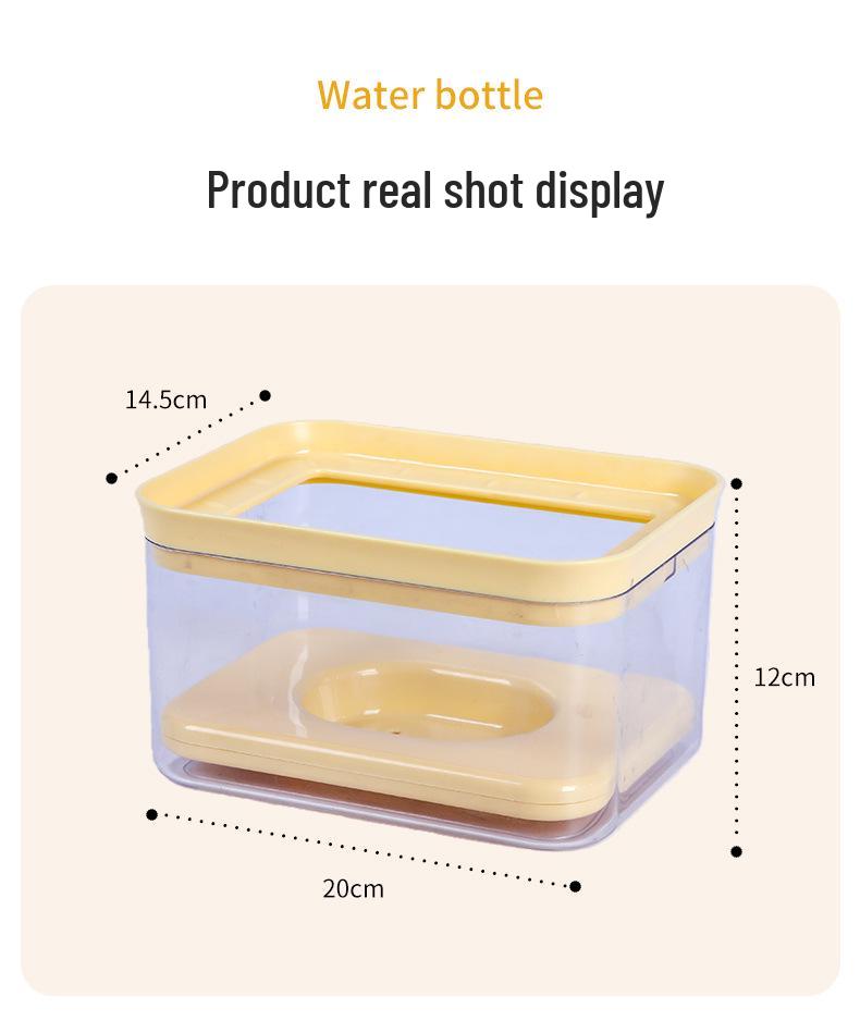 Large Capacity Anti-Splash Pet Water Bowl - Automatic Non-Wet Mouth Design for Dogs