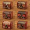 Antique Wooden Jewelry Boxes With Lid For Bedroom And Desk Decorations Gifts