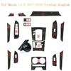 Car-Styling Carbon Fiber Car Interior Center Console Color Change Molding Sticker Decals For Mazda cx-5 2017-