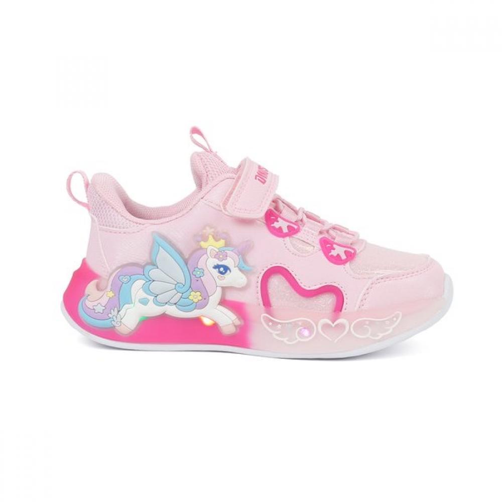 Dinosoles Girls Mary Jane Led Shoes Princess Unicorn Pink Dnycg1tspu11