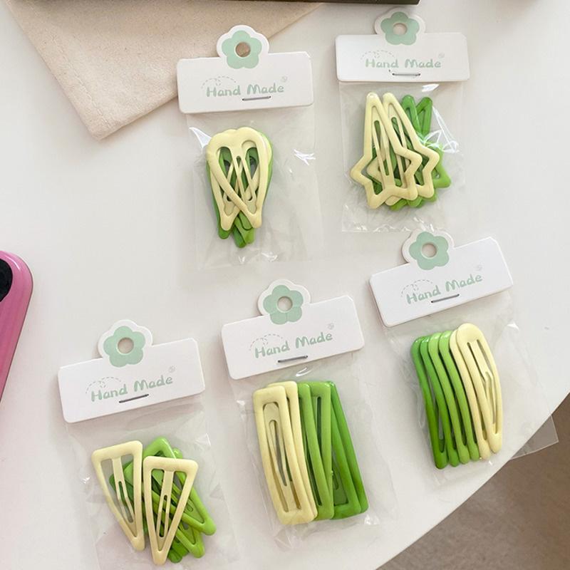 Agrafe de păr geometrice de culoare bomboană drăguță pentru fete Agrafe de păr de modă BB Bang Agrafe Barette Accesorii de păr pentru copii