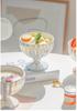 Nordic Pearl Tall Stem Ice Cream Cup - Exquisite Ceramic Dessert Bowl
