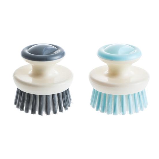 Dish Brush Flexible PP Bristles Ergonomic Handle Oil Proof Stain Removal Small Sink Plate Bowl Pan Scrub Cleaning Scrubber Kitchen Supplies