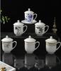 Blue and White Porcelain Mugs Cup Jingdezhen Bone China Ceramic Teacup Kettle with Lid Tea Cups
