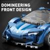 Non-Toxic 298Pcs City Racing Building Blocks 1:24 Car Model Assembly Bricks Toys Desktop Decoration Display Children Toys Holiday Gifts
