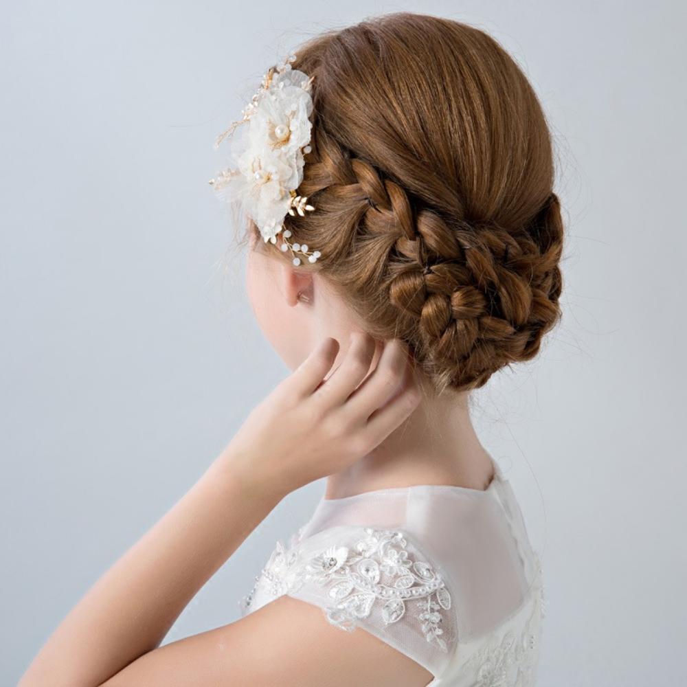 Girls' Flower Accessories for Dress-Up: Beautiful Headbands, Hair Clips, and Hairbands for Weddings, Performances, and More