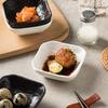 Japanese-Style Ceramic Dipping Saucer, Round Taste Saucer, Household Cold Dish Saucer, Vinegar Saucer, Barbecue Saucer, Square Snack Saucer