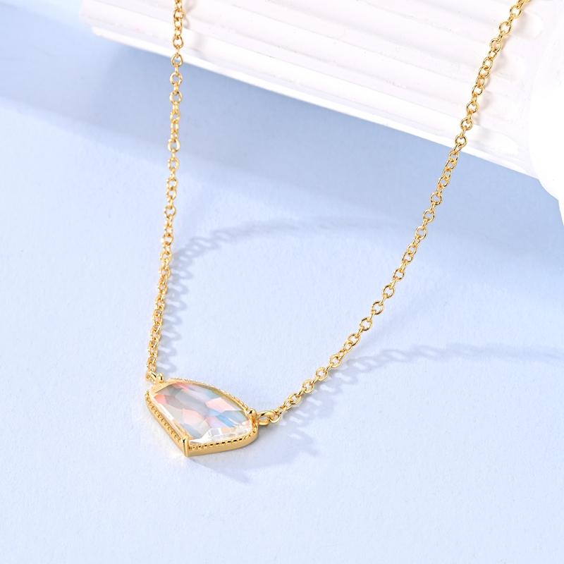 Copper Metal Chain Necklace Angel Wing Butterfly Pearl Heart Cross Necklace Designed For Women Trendy Fashion Simple Neck Chain High Quality Fine