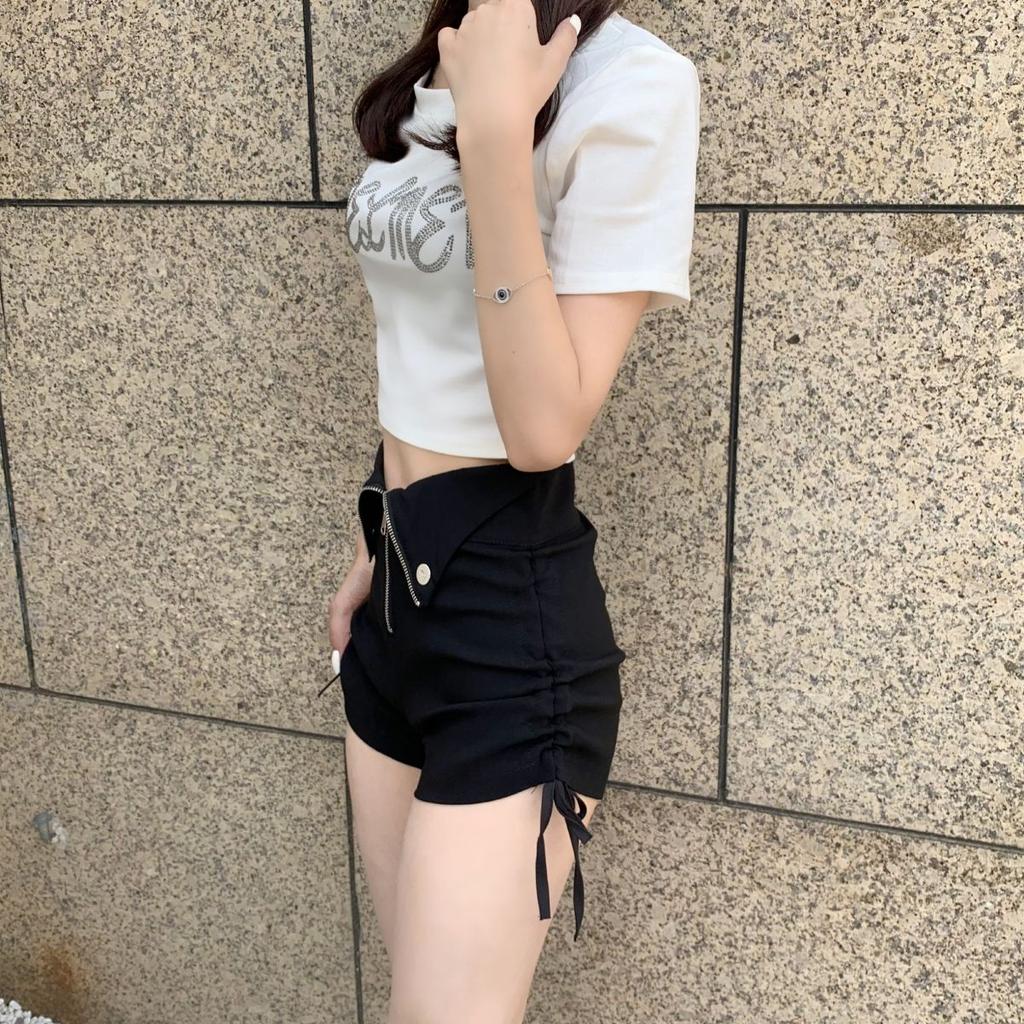 A-line Shorts Women's Summer Oversized Wide Leg Pants High Waist Slim Versatile Loose Casual Shorts