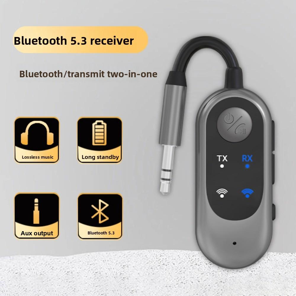 2 in 1 Bluetooth Receiver Transmitter 3.5mm AUX Bluetooth-compatible Bluetooth Wireless Adapter Mini Wireless