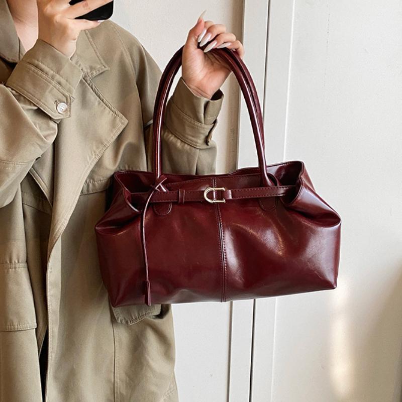 Vintage Handtasche für Damen Große Kapazität 2026 Neue Unterarm-Pendeltasche Mode Damen Lässig Einzelne Schulter-Tragetasche Handtaschen