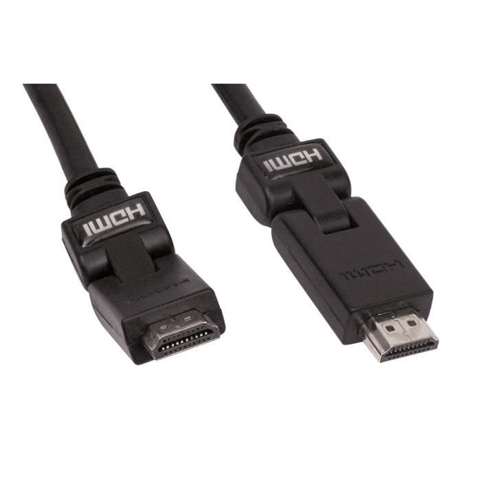 Câble HDMI - ENGEL - 1.4 Gold - 1,5 m - Mâle/Mâle - Connectique dorée