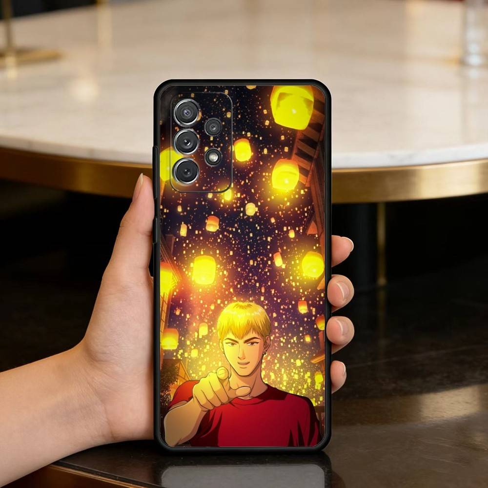 GTO G-Great T-Teacher O-Onizuka Phone Case For Samsung Galaxy A73,A72,A71,A70,A53,A52,A51,Soft Silicone Black Cover