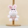 Pants Sunglasses Strap Rabbit Plush Keychain Animal Toy Cute Doll Bag Pendant