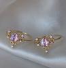 New Cute Colorful Zircon Flower Ring For Women Girl Fashion Vintage Zircon Adjustable Rings Jewelry Gift