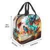 A Fluorescent Butterfly On The Book Of Life Insulated Lunch Bag for Women Children Leakproof Food Boxes Thermal Lunch Box Tote