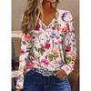 V-neck Long-sleeved T-shirt, Fashionable Casual Long-sleeved Sports Shirt, New Women's Long-sleeved Top
