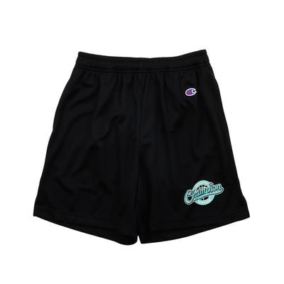Champion Short de basket-ball imprimé en caoutchouc extensible antibactérien et résistant aux odeurs Noir Enfant Séchage rapide CK-BB530