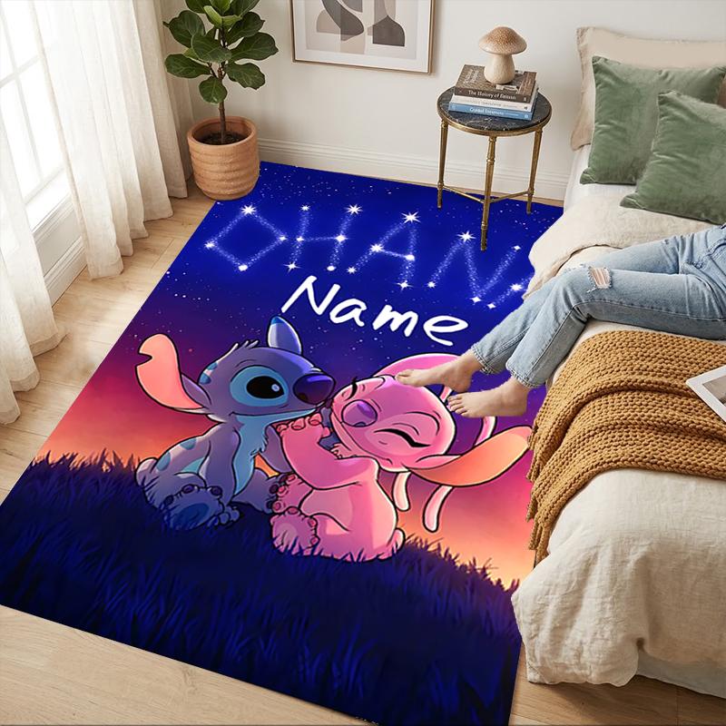 Personalized Name Island Adventure Living Room Non-Slip Area Rug Soft Carpet for Bedroom Playroom Sofa Office Home Decor Doormat