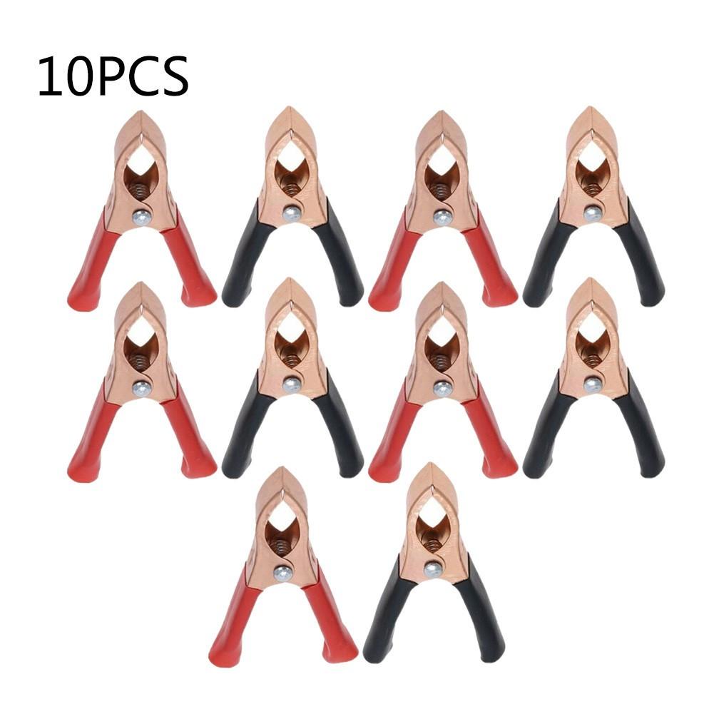

30A Car For Alligator Clips Battery Clamps Crocodile Clip Aligator Clips 70mm 10pcs