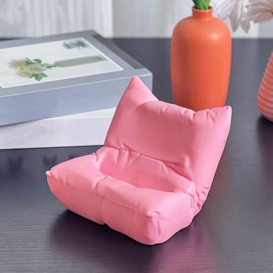 Sofa Shaped Phone Holder with Charging Port Adjustable Angle Couch Bracket Innovative Couch Armchair Phone Mount for Home Office Travel