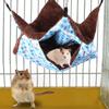 Zweischichtige Zwischenlage Kleine Haustier Hängematte Nest Hängendes Schlafbett für Hamster Eichhörnchen