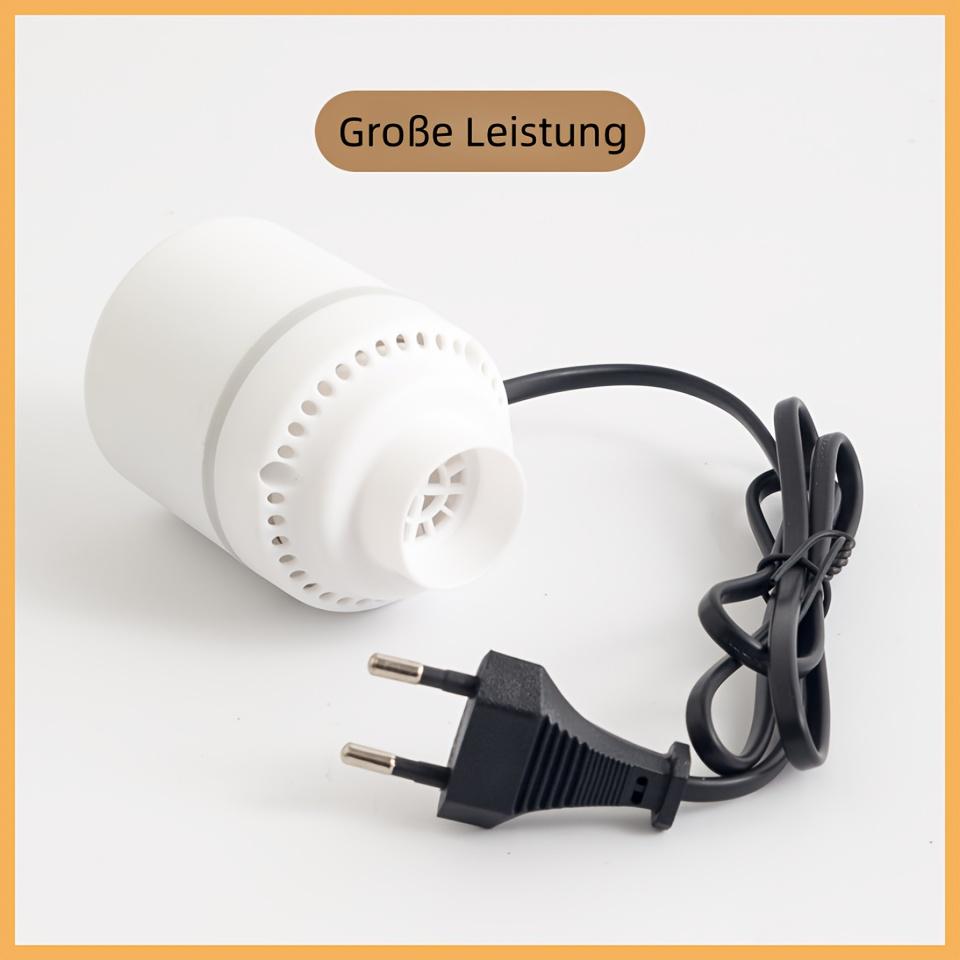 European Electric Pump, Fast Vacuum Creation, Compact Design with Stable Base, Cool Operating , Wet/Dry Cleaning, Compatible with European Plug 220V