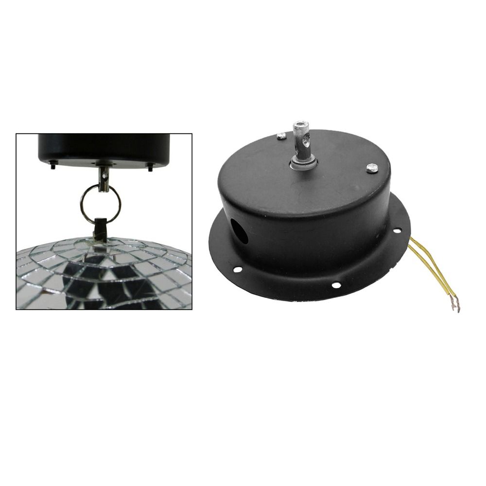 

Черный вращающийся зеркальный диско-шар, мотор, подвесной отражающий зеркальный шар, мотор, свадьба, вечеринка