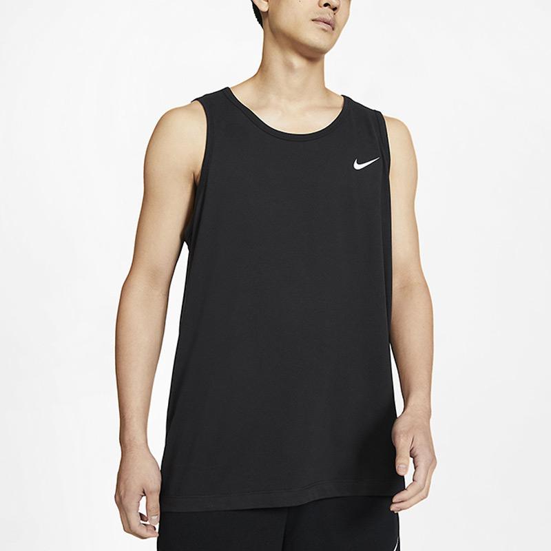 Nike Dri-Fit Breathable Casual Sports Quick-Drying Tank Top Men Tops Black AR6070-010