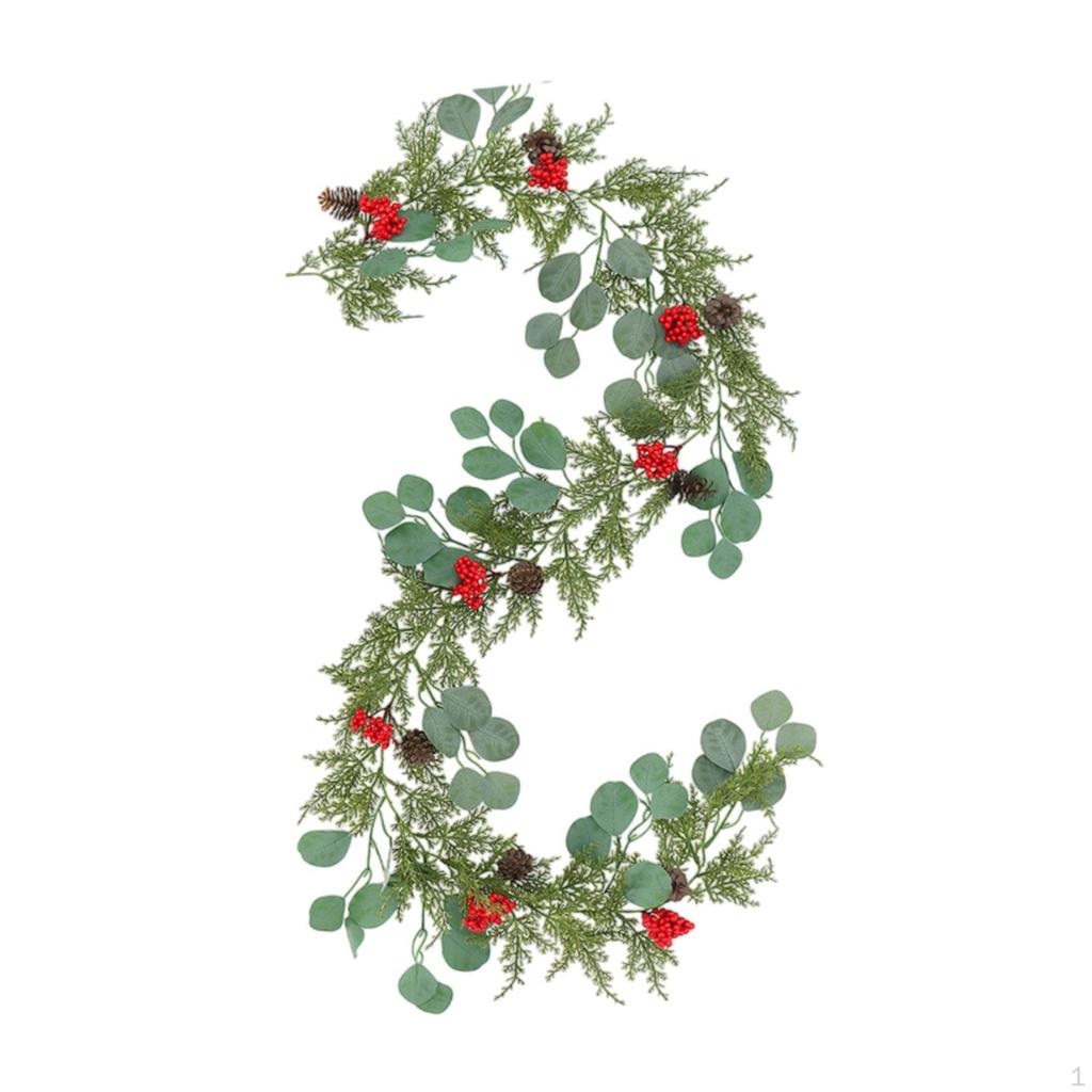 Artificial Christmas Garland Pendant Cascading Winter Greenery for Hotel Home