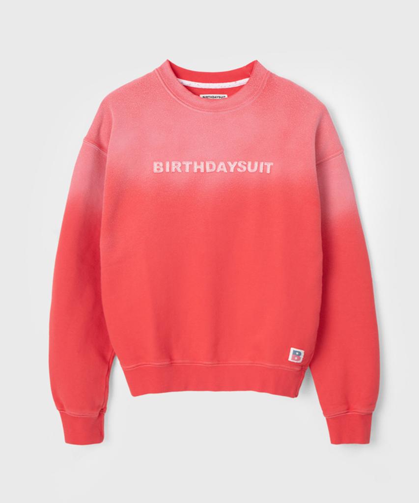 BIRTHDAYSUIT Bleached Sweat (Red)