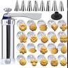 ZISIZ Cookie Mold and Piping Nozzle Baking Set