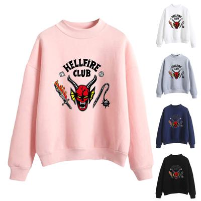 Stranger Thing S 4 Hellfire Club  & Weapons Long Sleeves Tops For Men