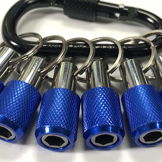 6 Buc/Set Suport Bit 1/4 Inch Breloc Tije Extensie Suport Biți Șurubelniță Hexagonală cu Carabină Schimbare Rapidă Adaptor Soclu Bit Șurub