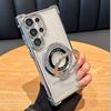 Samsung A Mobile Phone Case G Electroplated Magnetic Suction Bracket A Four-corner Airbag A Transparent A Set of Advanced Sense