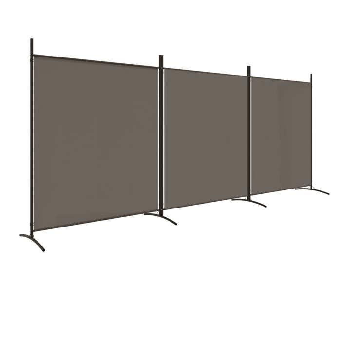 VidaXL Cloison de Séparation 3 Panneaux Séparateur de Pièce Pliable Diviseur Écran d'Intimité Paravent Décoration Salon 350280