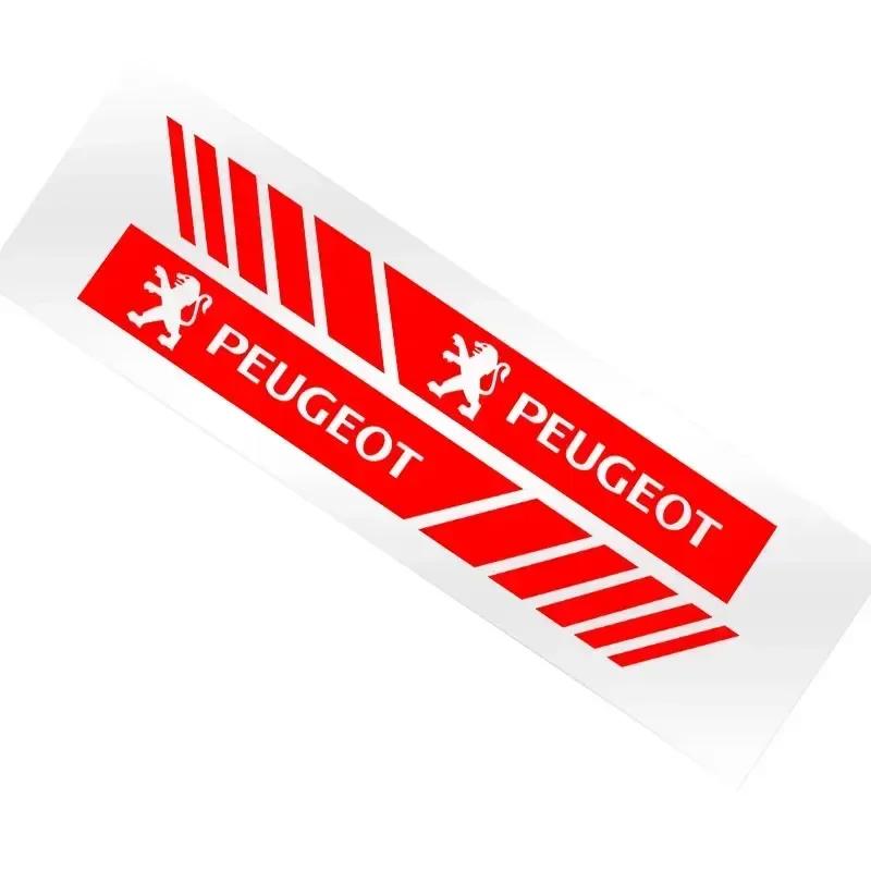 Para Peugeot 2 Piezas Estilo de Coche Pegatinas Decorativas para Espejo Retrovisor Estilo de Coche para Peugeot 5008 4008 3008 207 308 408 307 508 GT Auto A