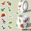500pcs Dinosaur Stickers Colorful Self-Adhesive Decals Laptops Luggage Skateboards PVC Stickers Scrapbooking DIY Crafts Supplies