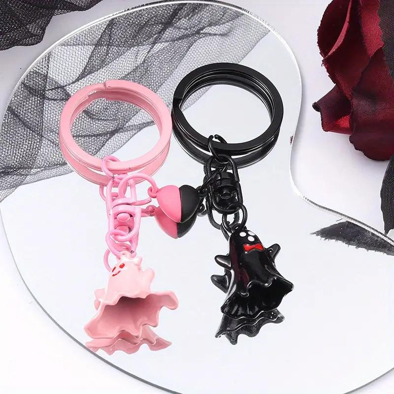 1 Stück Trendiger geisterhafter Magnetaufkleber für Damen Niedlicher Anhänger, Dekoration für Schlüssel, Taschen & Rucksäcke Anhänger für Geschenktaschen