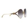 GUCCI Double G Gold Frame Round Sunglasses Women’s