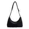 Shoulder bag 2025 new oxford cloth crossbody bag ins Korean Internet celebrity style foreign style pure black fashion trendy bag