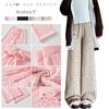 CCGGOWMM Knit Gaucho Long Leopard Print Elastic High Leopard Print Loose Plus Sizes Winter Women's Wide-Leg Pants, Pants, Bottoms, Waist, Waist,