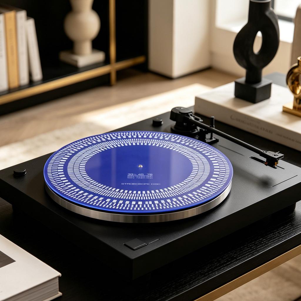 LP Stroboscope Mat 11.81 In X 3mm LP Turntables Calibration Disc 33/45/78 RPM for Record Players Tests Rotational Speed