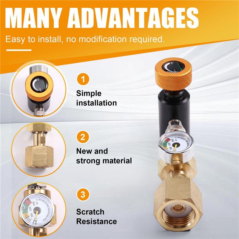 AEE4-For Sodastream Carbonator Cylinder Inflation Joint Inflation Valve Supplement Station Adapter,Adapter Inflation Valve