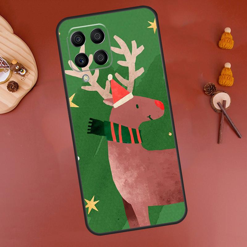 Merry Christmas Reindeer Case For Samsung Galaxy M52 M32 M22 M12 M13 M23 M33 M53 M14 M34 M54 M20 M30s M31s M51 Cover