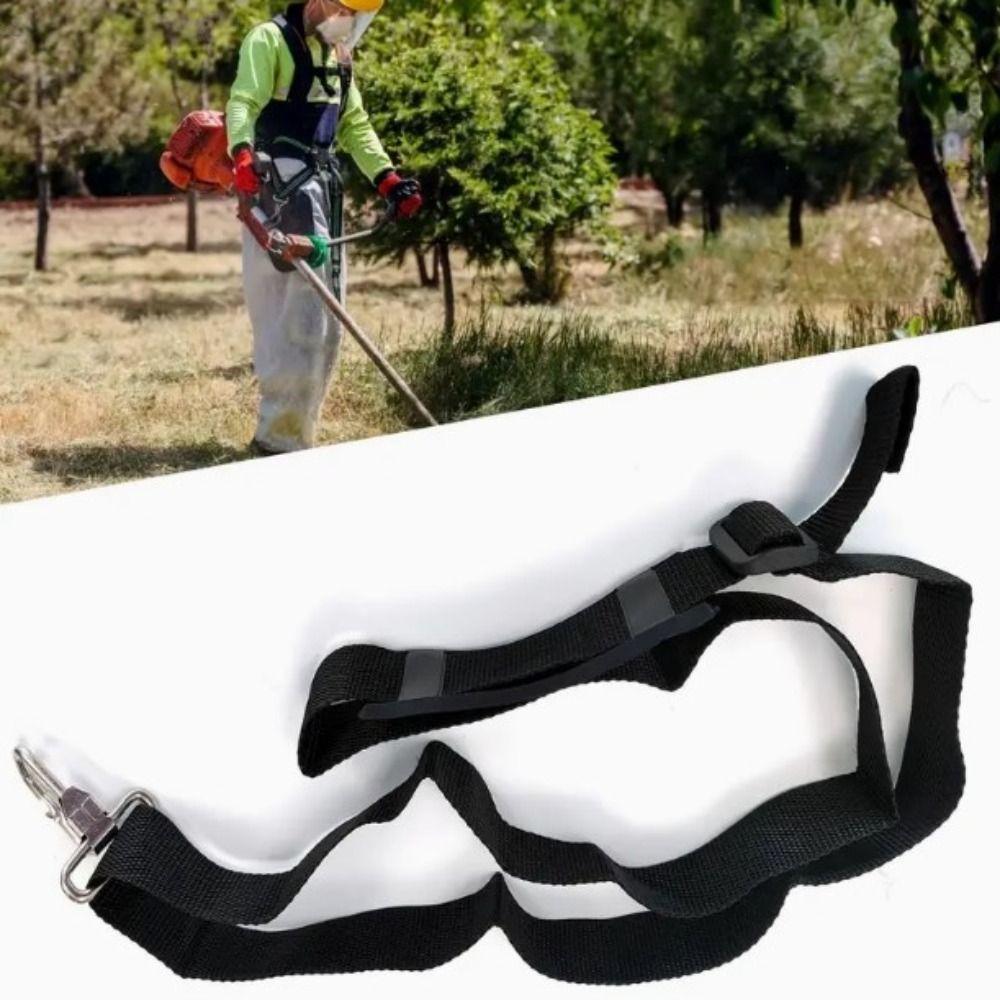 

Регулируемый ремень для триммера, нейлоновый ремень для газонокосилки, боковой ремень для спины и плеча, садовый ремень чёрный