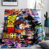 Dragon Ball characters Print Flannel Blanket,High quality Comfortable for All Seasons,Home Decor,Warmth and Comfort,Perfect for Christmas Gifts